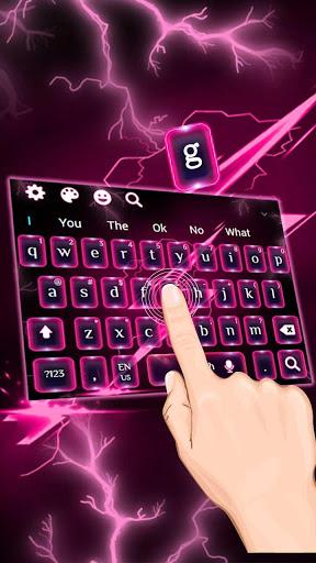 Pink Lighting Flash Keyboard - عکس برنامه موبایلی اندروید