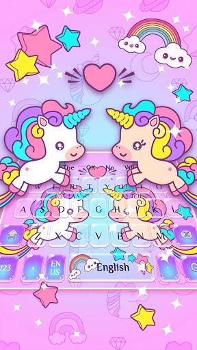 Pink Healing Unicorn Keyboard - Image screenshot of android app