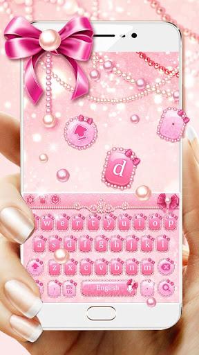 Pink pearl keyboard - Image screenshot of android app