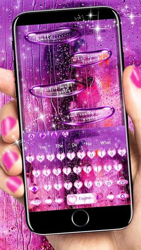 Pink Water Keyboard - Image screenshot of android app