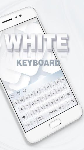 Pure white keyboard - Image screenshot of android app
