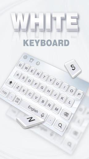 Pure white keyboard - Image screenshot of android app