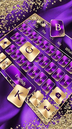 Purple Gold Luxury Keyboard - Image screenshot of android app