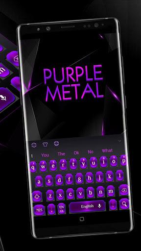 Purple Metal Keyboard - عکس برنامه موبایلی اندروید