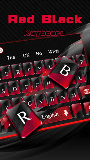 keyboard red black