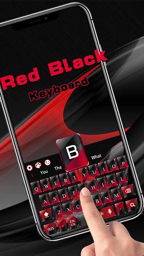 Red Black Keyboard - Image screenshot of android app