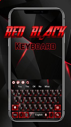 Red Black Glass Keyboard - عکس برنامه موبایلی اندروید