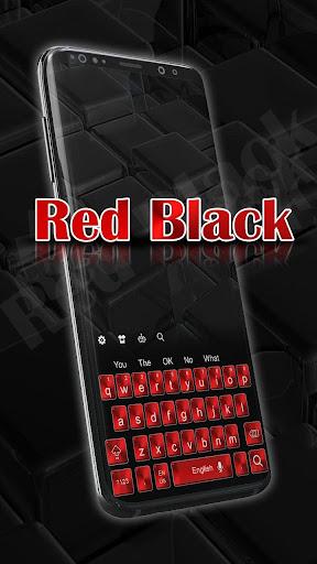 Red Black Keyboard Theme - عکس برنامه موبایلی اندروید