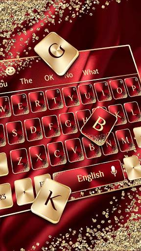 Red Gold Luxury Keyboard - عکس برنامه موبایلی اندروید