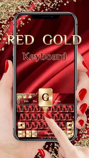 Red Gold Luxury Keyboard - عکس برنامه موبایلی اندروید