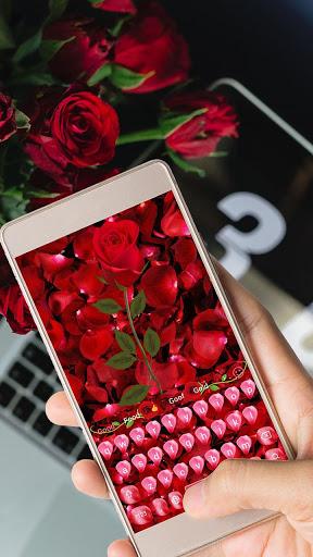 Rose petal keyboard - Image screenshot of android app