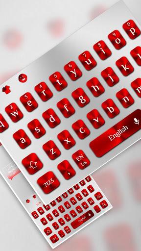 White Red Keyboard - Image screenshot of android app