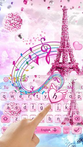 Romantic  Love Keyboard Theme - Image screenshot of android app