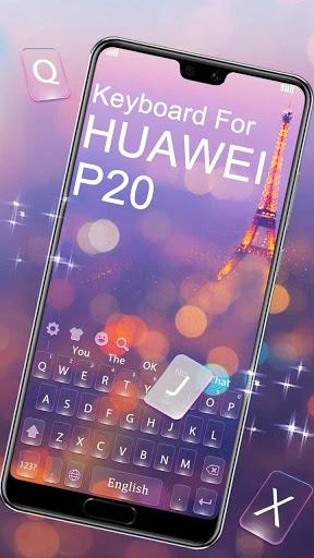 Shimmer Keyboard Theme For Huawei P20 - Image screenshot of android app