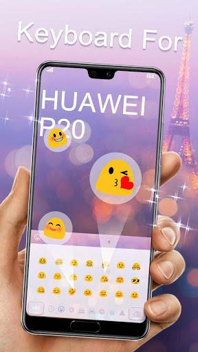 Shimmer Keyboard Theme For Huawei P20 - Image screenshot of android app