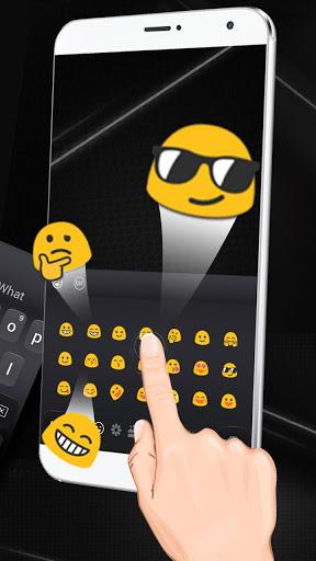 Simple Black Keyboard Theme - عکس برنامه موبایلی اندروید