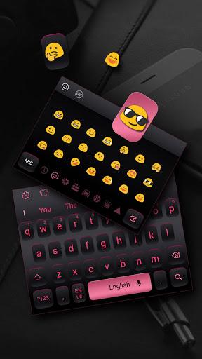 Simple Black Keyboard Theme - Image screenshot of android app