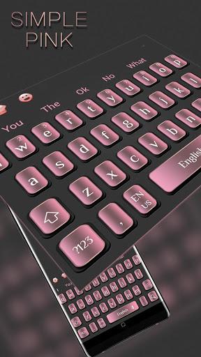 Simple Pink Keyboard - Image screenshot of android app