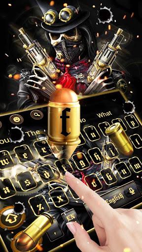 Skull Gun Keyboard - عکس برنامه موبایلی اندروید