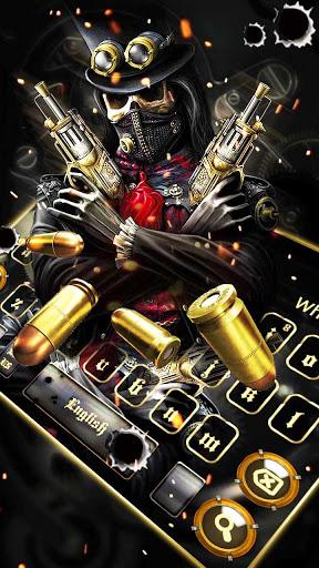 Skull Gun Keyboard - عکس برنامه موبایلی اندروید