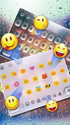SMS Refreshing Rain Drop keyboard - عکس برنامه موبایلی اندروید