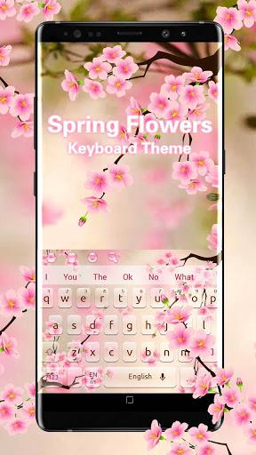 Spring Flowers Keyboard - عکس برنامه موبایلی اندروید
