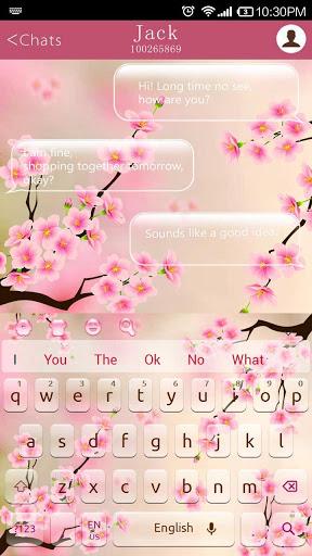 Spring Flowers Keyboard - عکس برنامه موبایلی اندروید