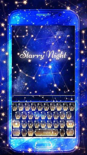 Starry Night Star Keyboard - عکس برنامه موبایلی اندروید