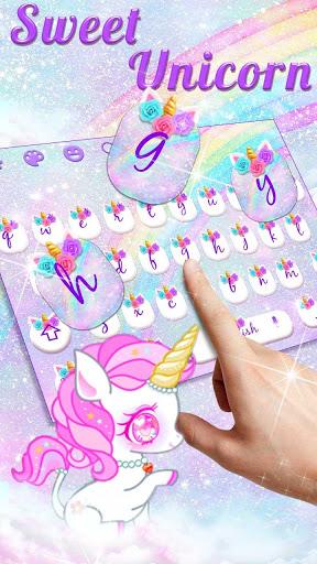 Sweet Unicorn Keyboard - عکس برنامه موبایلی اندروید