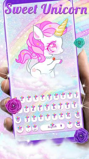 Sweet Unicorn Keyboard - عکس برنامه موبایلی اندروید