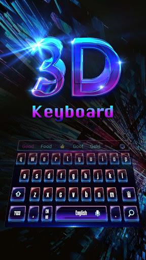 3D Laser Science keyboard - Image screenshot of android app