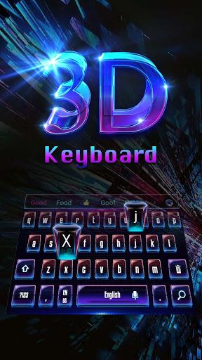 3D Laser Science keyboard - Image screenshot of android app