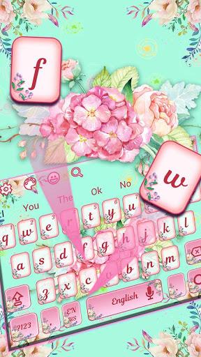 Vintage Flower Keyboard - Image screenshot of android app