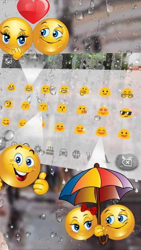 Water Drops Keyboard Theme - عکس برنامه موبایلی اندروید