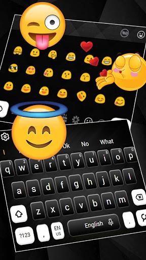 Classic Black White Keyboard - عکس برنامه موبایلی اندروید