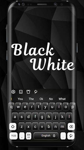 Classic Black White Keyboard - عکس برنامه موبایلی اندروید
