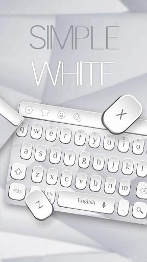 Simple White Keybaord - Image screenshot of android app