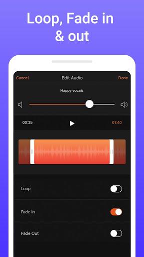 Add Music Audio To Video - عکس برنامه موبایلی اندروید