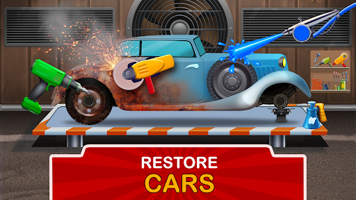 Kids Garage: Car & truck games - Gameplay image of android game