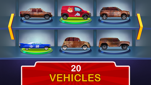 Kids Garage: Car & truck games - Gameplay image of android game