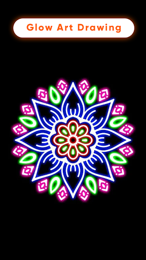Glow Art : Magic Doodle Draw - Gameplay image of android game