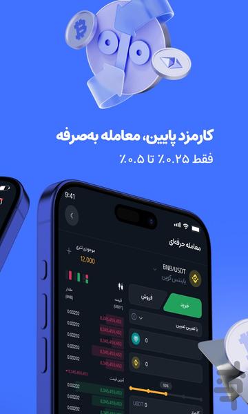 صرافی کیف پول من: خرید تتر و طلا - عکس برنامه موبایلی اندروید