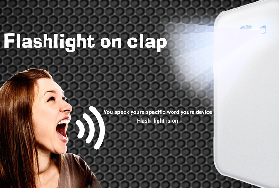 Flashlight on Clap - Image screenshot of android app