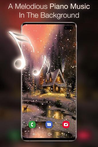 Snowfalling Live Wallpapers - Image screenshot of android app