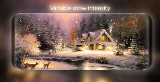 Snowfalling Live Wallpapers - Image screenshot of android app