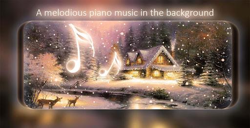 Snowfalling Live Wallpapers - Image screenshot of android app