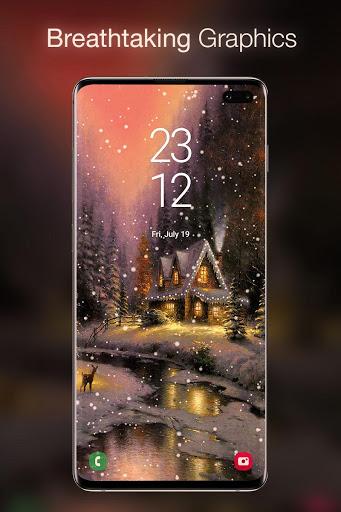 Snowfalling Live Wallpapers - Image screenshot of android app