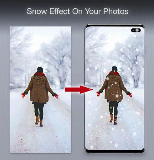 Snowfalling Live Wallpapers - Image screenshot of android app