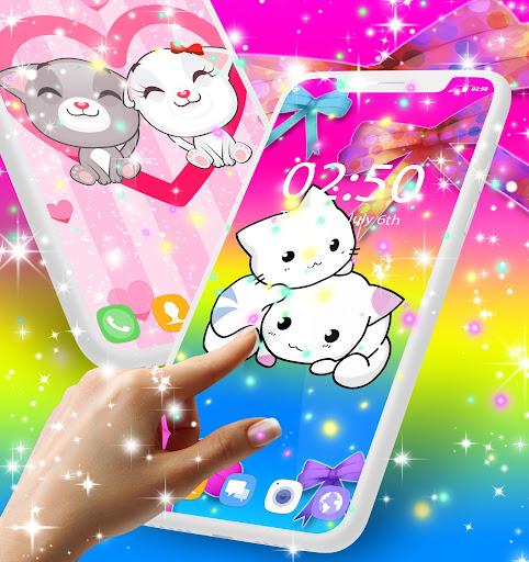 Cute kitty live wallpaper - عکس برنامه موبایلی اندروید