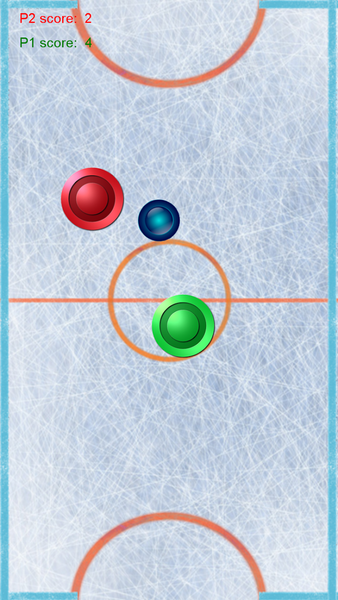 Air hockey arcade game - Image screenshot of android app